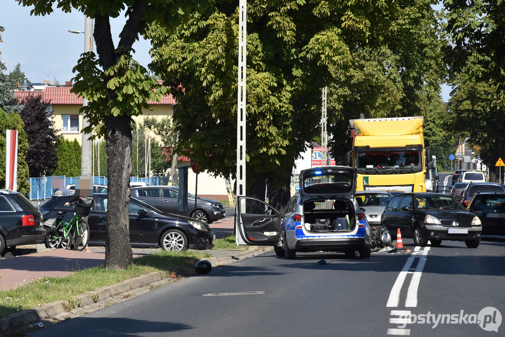 Kolizja na ruchliwej ul. Poznańskiej