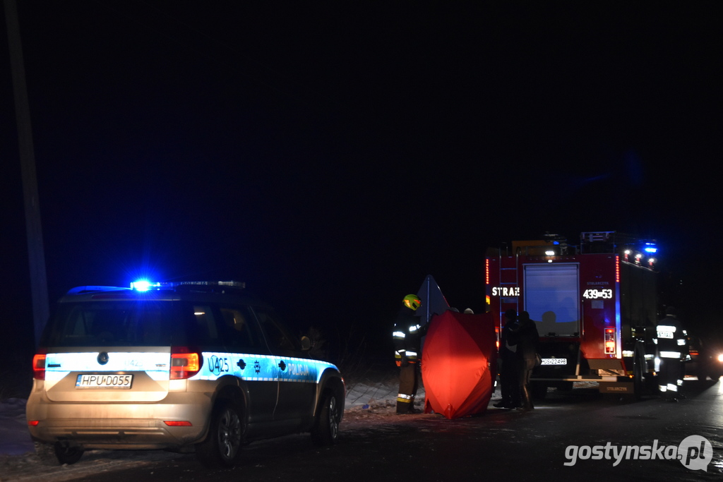 Krobia. Akcja reanimacyjna na szosie Krobia-Chwałkowo. Najpierw córka, następnie strażacy i ratownicy medyczni próbowali uratować życie mężczyzny