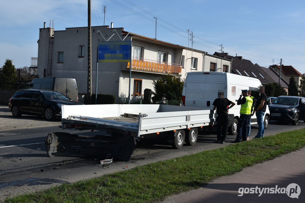 Wypadek na ul. Poznańskiej w Gostyniu