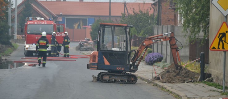 Przerwano gazociąg. Straż ewakuowała mieszkańców - Zdjęcie główne