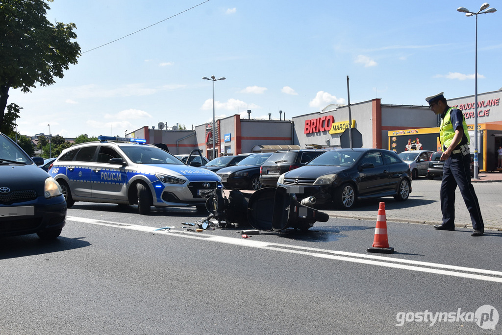 Kolizja na ruchliwej ul. Poznańskiej