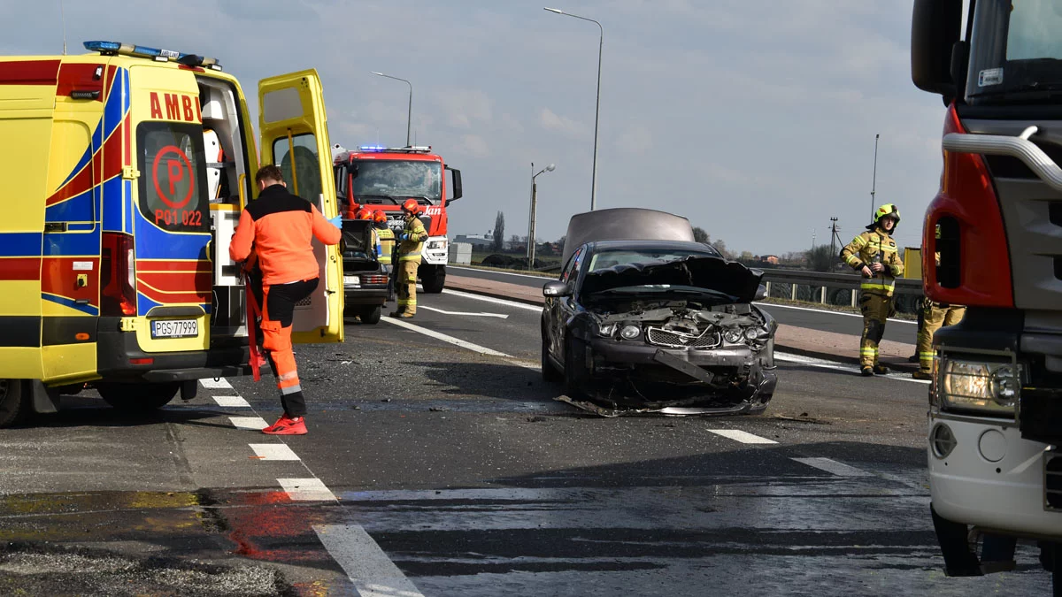 Wypadek na DK12. Wezwano LPR. Strażacy udzielali pomocy nie tylko poważnie poszkodowanym. Kto jeszcze walczył o życie?