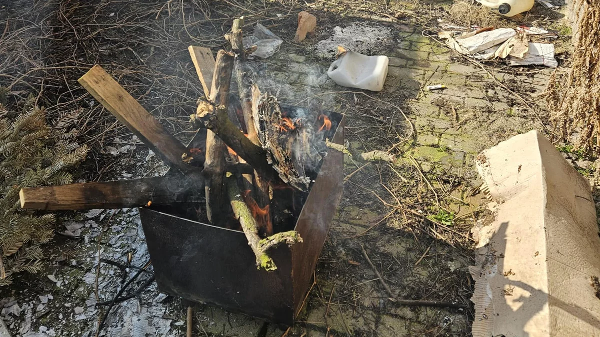 Kolejny mandat w Gostyniu za śmierdzące ognisko z materiałami niedozwolonymi - Zdjęcie główne