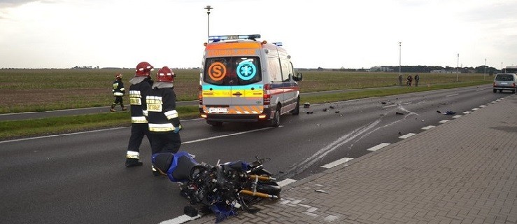 Motocyklista zmarł w szpitalu - Zdjęcie główne