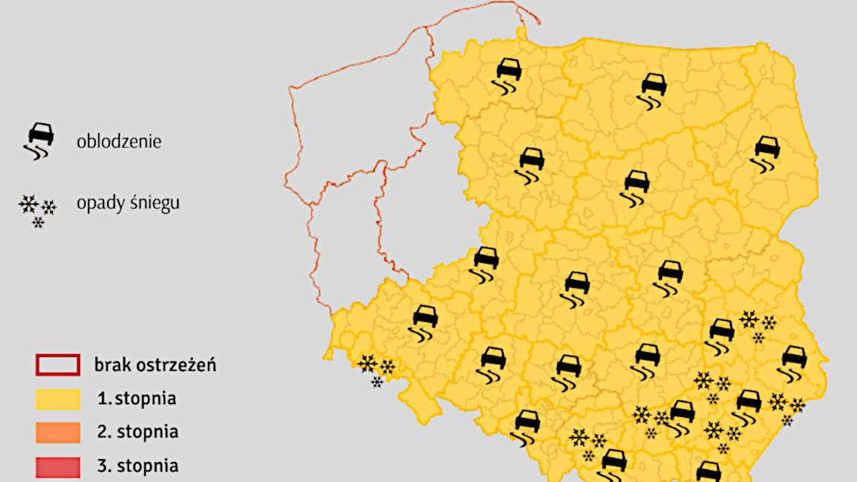 Synoptycy przewidują zamarzanie mokrej nawierzchni dróg i chodników  - Zdjęcie główne