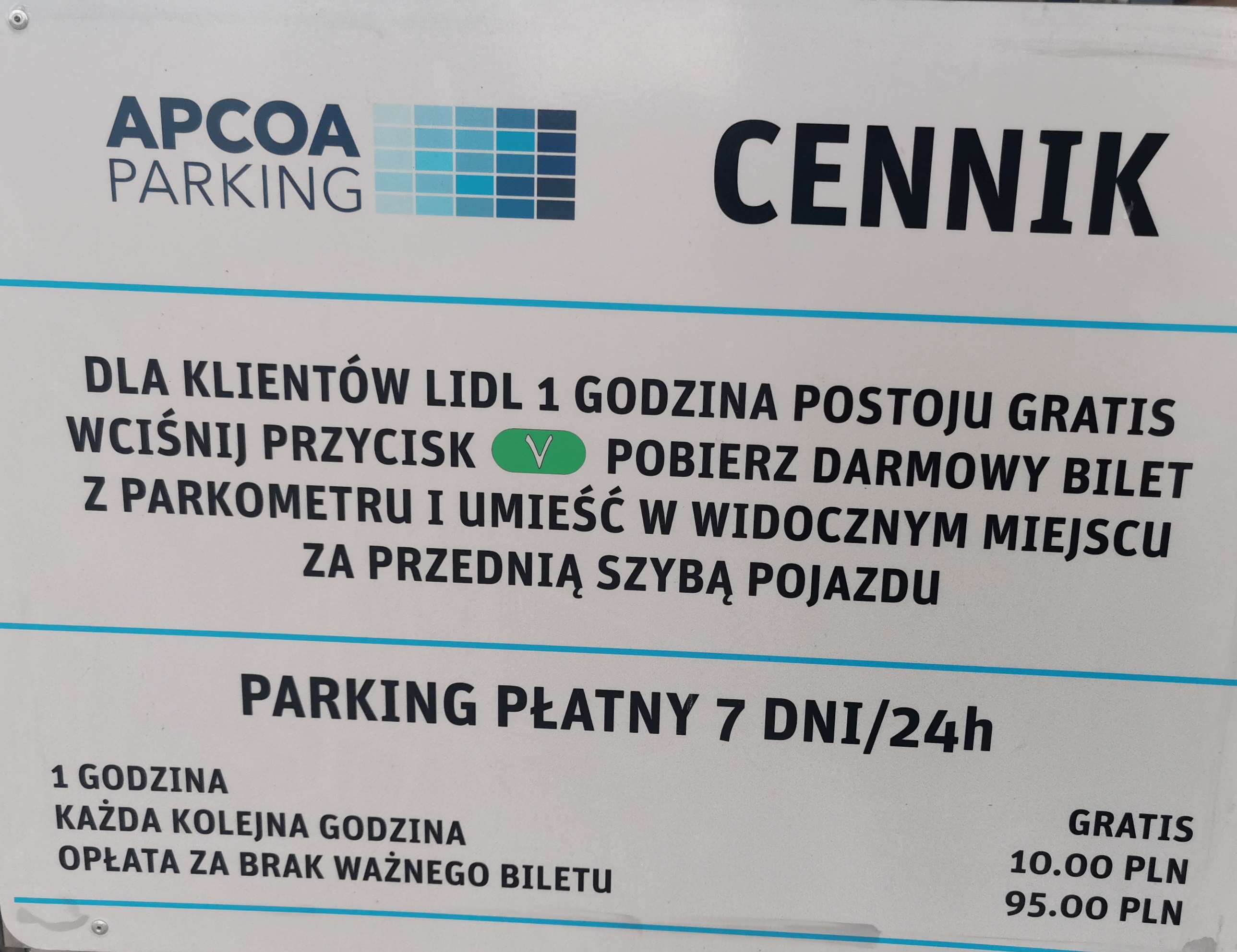 Parking przy markecie Lidl, ul. Wojska Polskiego