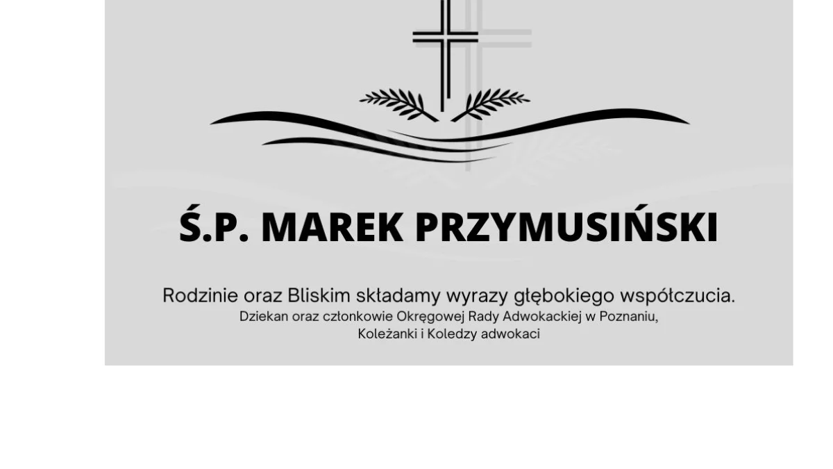 Zmarł Ś.P. Marek Przymusiński - Zdjęcie główne