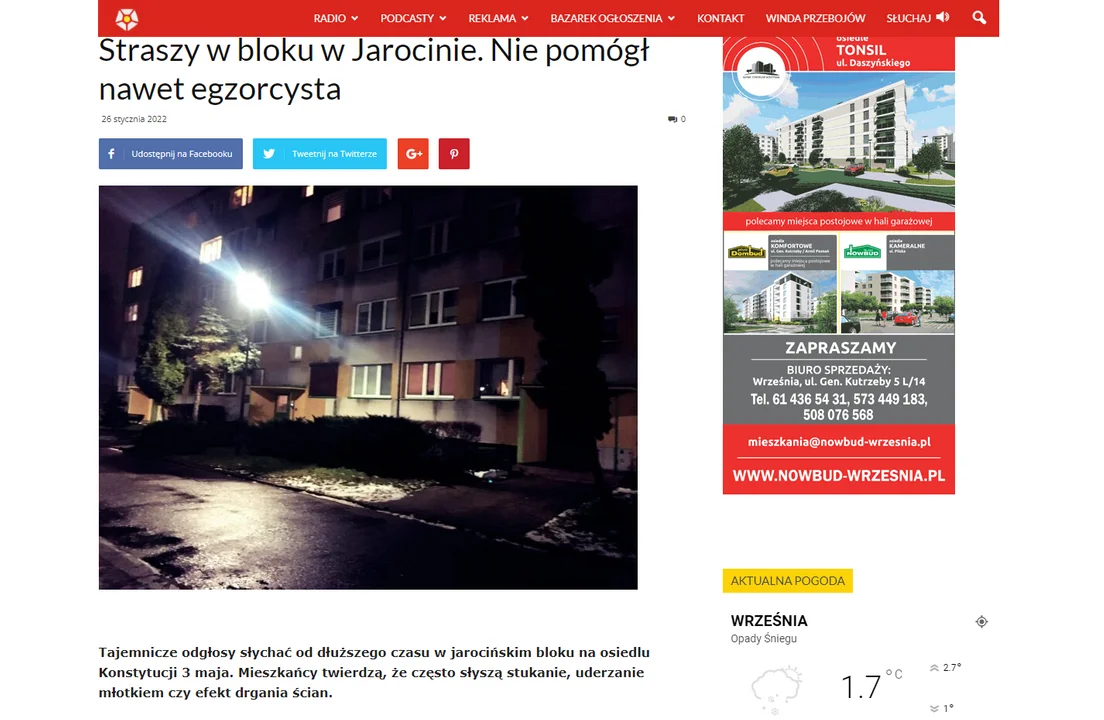 Wszystkie media mówią i piszą o gehennie mieszkańców bloku w Jarocinie [ZDJĘCIA]  - Zdjęcie główne