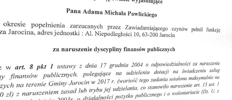 Rzecznik wyjaśnia, czy burmistrz Jarocina naruszył dyscyplinę finansów publicznych - Zdjęcie główne
