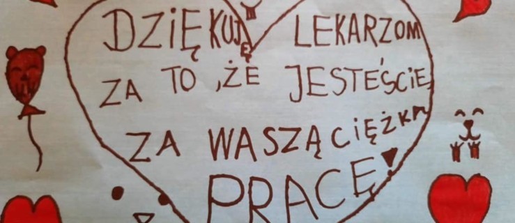 Sio wirusie! Czyli, jak dzieci dziękują pracownikom szpitala [GALERIA] - Zdjęcie główne