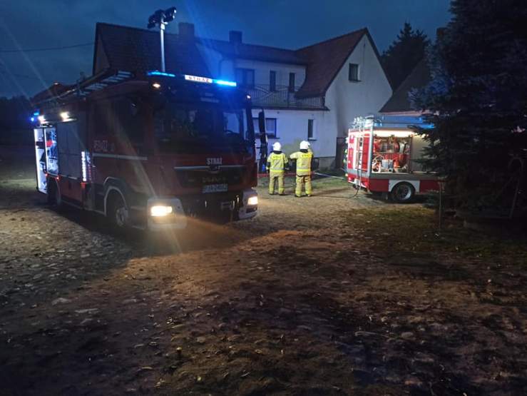 Pożar wybuchł w kotłowni. Zagrożony był cały dom w Strzyżewku - Zdjęcie główne