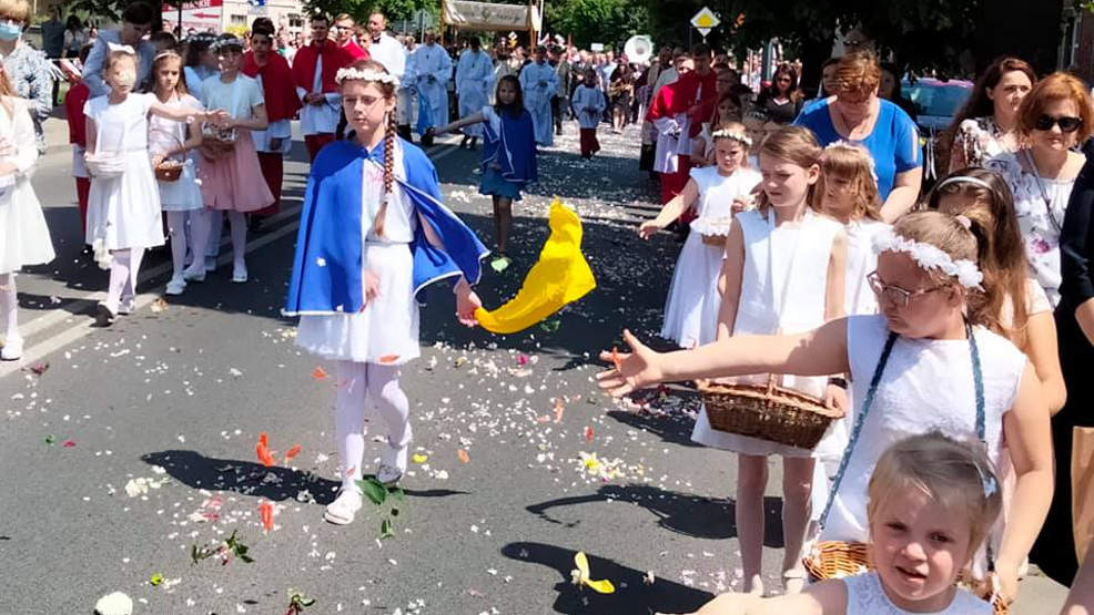 Jarocin. Jak wyglądała procesja Bożego Ciała z kościoła św. Marcina do Chrystusa Króla?