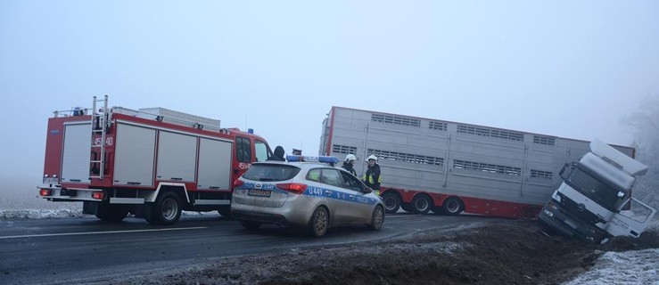 Zderzenie trzech pojazdów. Zablokowana droga wojewódzka [AKTUALIZACJA] - Zdjęcie główne