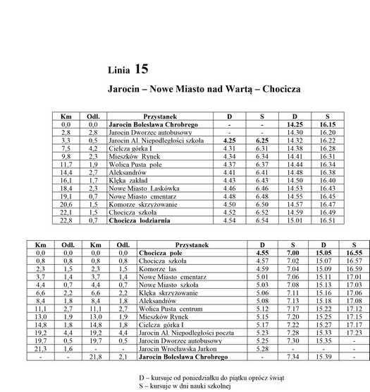 Zmiana rozkładu jazdy Jarocińskich Linii Autobusowych. Wraca szkolny rozkład jazdy autobusów