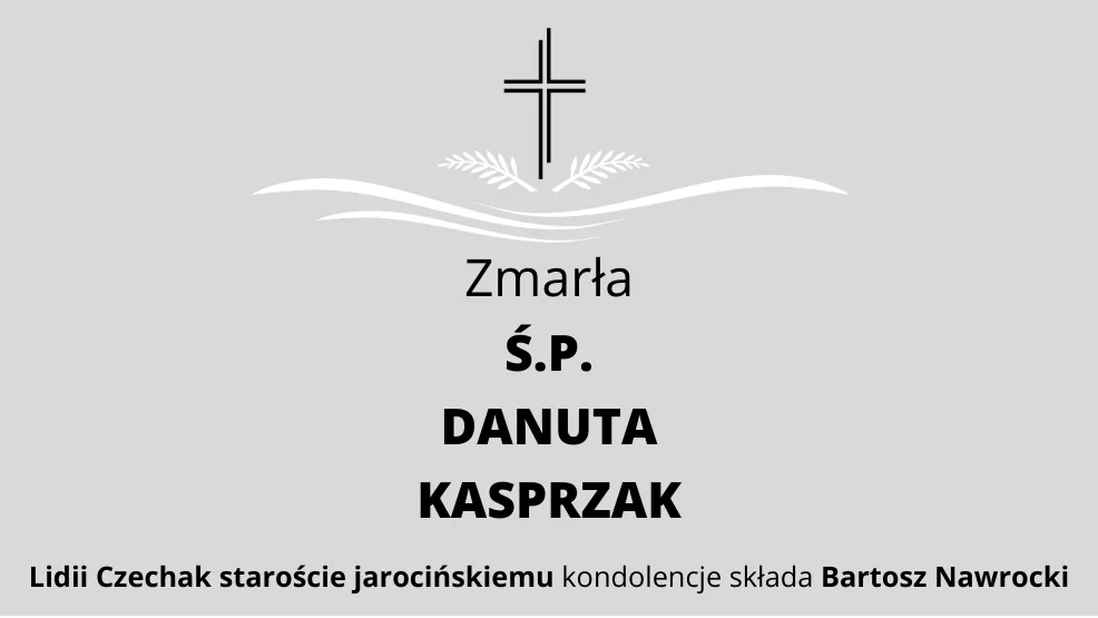 Zmarła Ś.P. Danuta Kasprzak - Zdjęcie główne