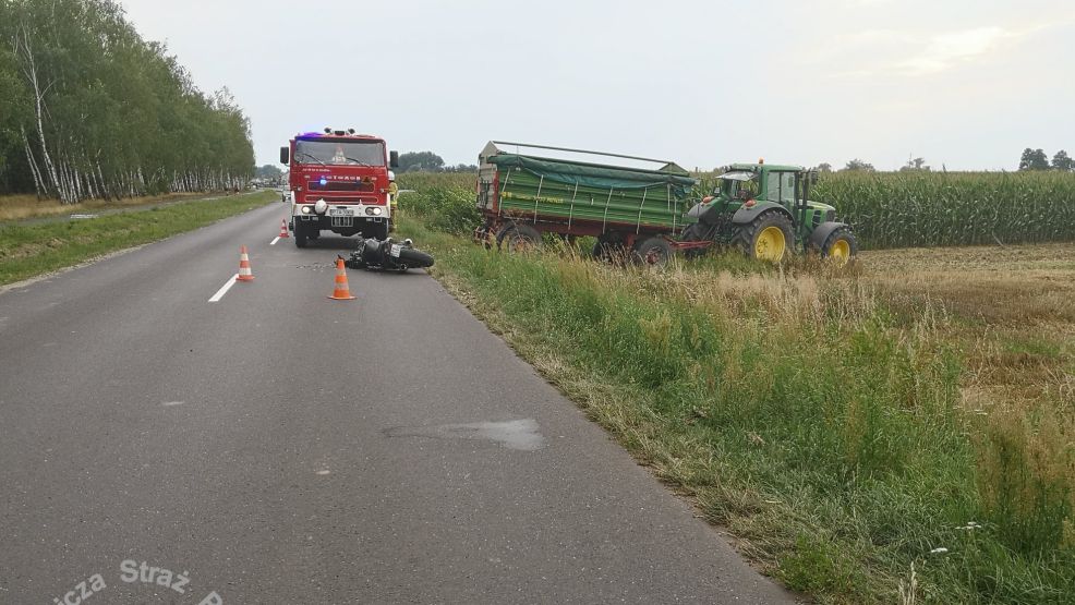 Wypadek na drodze Jarocin-Żerków. Jest ranny - Zdjęcie główne