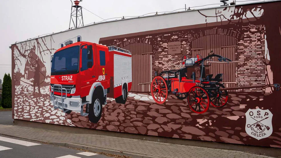 Wyjątkowy mural w Cielczy. Zobacz film  - Zdjęcie główne