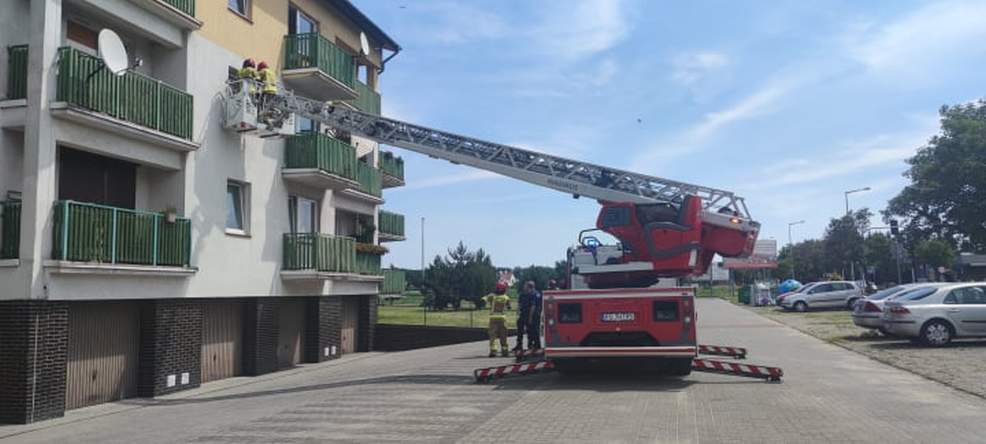 Dwa zastępcy straży pożarnej interweniowały na osiedlu Konstytucji 3 Maja    