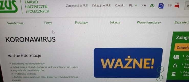 Tysiące wniosków o odroczenie składek ZUS. Są też z naszego terenu  - Zdjęcie główne