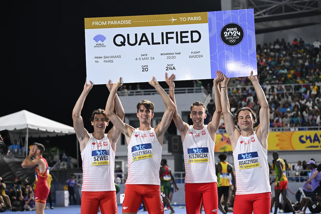 Igor Bogaczyński z kolegami ze sztafety 4x400 m wywalczył paszport do Paryża! - Zdjęcie główne