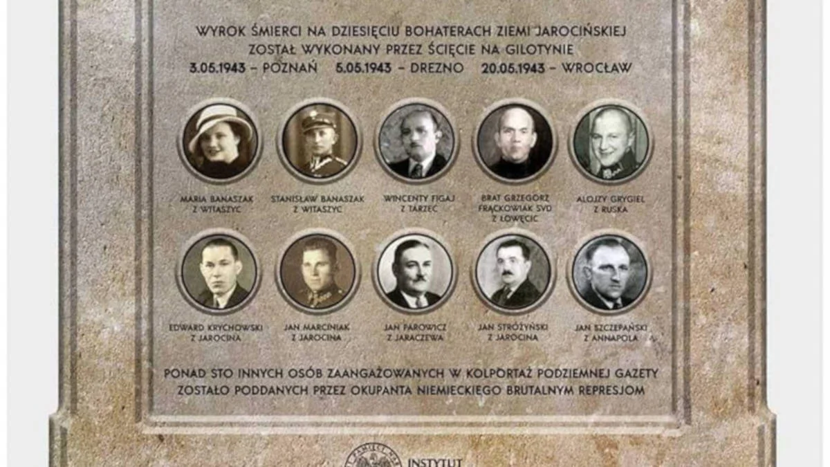Koncert i pamiątkowa tablica dla uhonorowania 10 bohaterów Ziemi Jarocińskiej - Zdjęcie główne