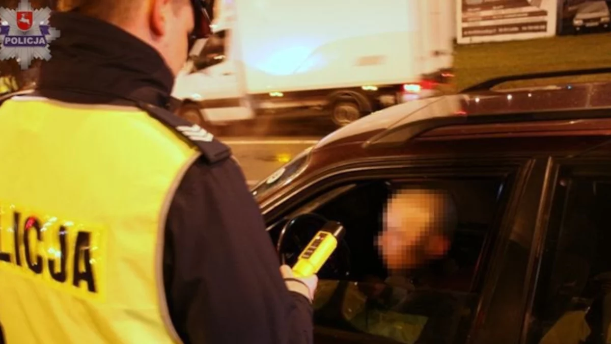 Pędził pijany bez uprawnień. Zatrzymał się na drzewie