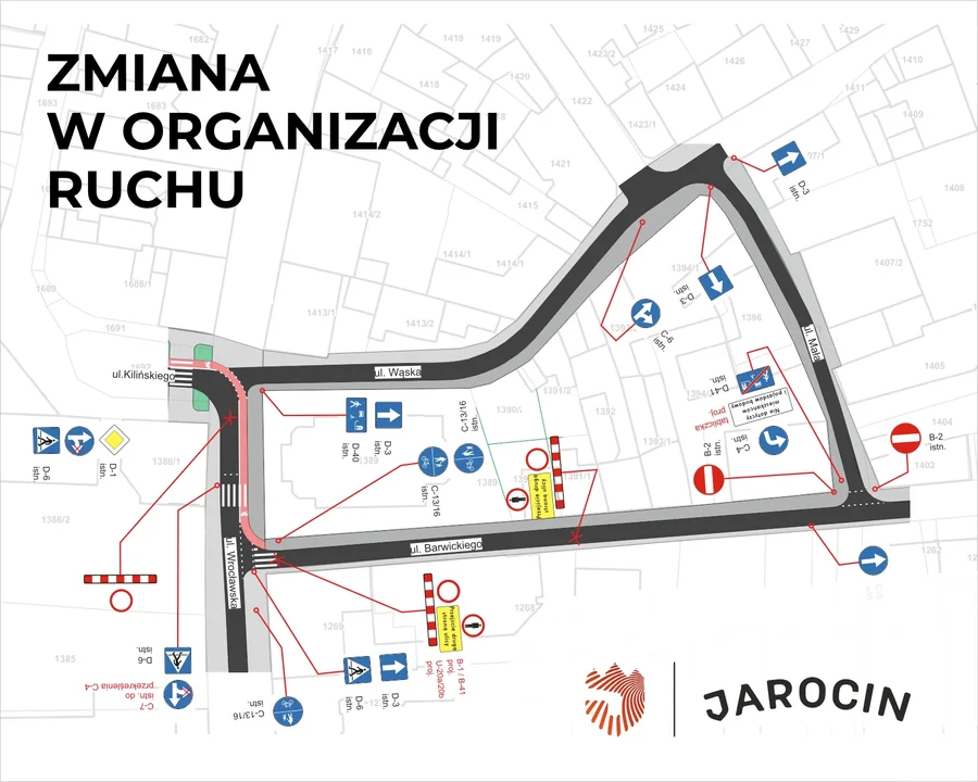 Zmiana organizacji ruchu w centrum Jarocina - Zdjęcie główne