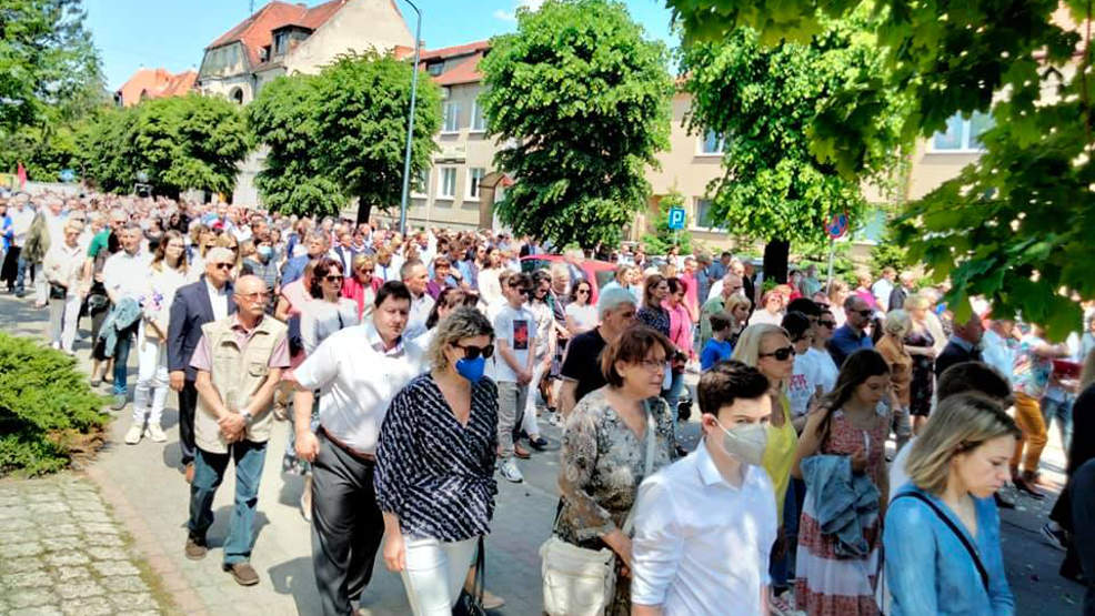 Jarocin. Jak wyglądała procesja Bożego Ciała z kościoła św. Marcina do Chrystusa Króla?