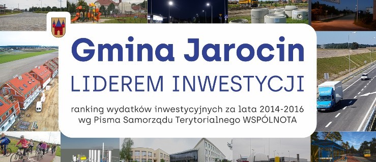 Gmina Jarocin z tytułem lidera inwestycji - Zdjęcie główne