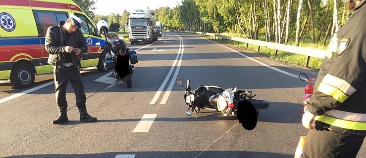 Zderzenie motorowerzysty z samochodem na DK 11  - Zdjęcie główne