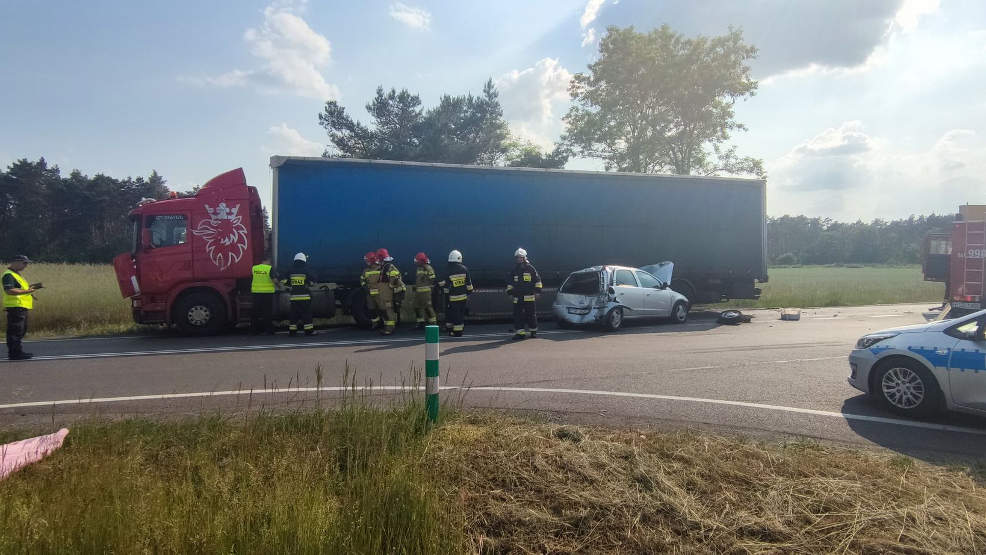 Wypadek na DK 11 koło Nowego Miasta