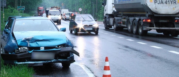 Wypadek na drodze krajowej w Cielczy  - Zdjęcie główne