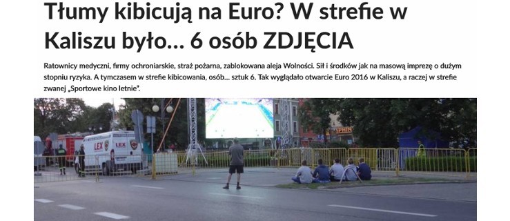 Euro 2016: Kibicowski falstart w strefie kibica - Zdjęcie główne