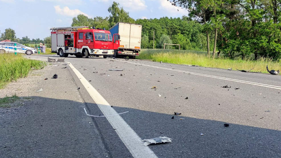 Wypadek na DK 11 koło Nowego Miasta