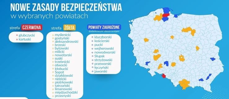 Nowa lista powiatów z dodatkowymi obostrzeniami - Zdjęcie główne