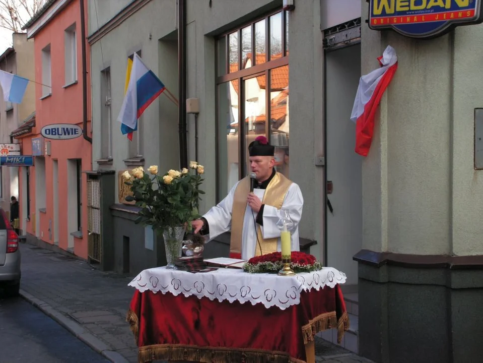 Figura Serca Jezusowego w Jarocinie. Od piętnastu lat jest znów na swoim miejscu 