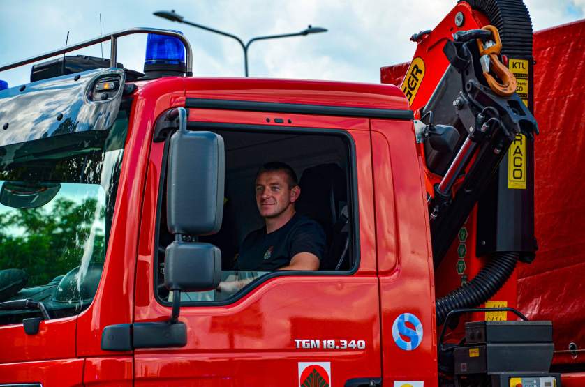 Jarociński strażak walczył z pożarami w Grecji   