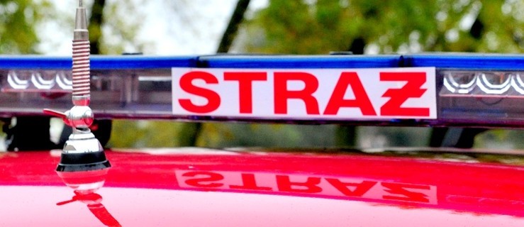  Auto w ogniu. Korki na DK 11 - Zdjęcie główne