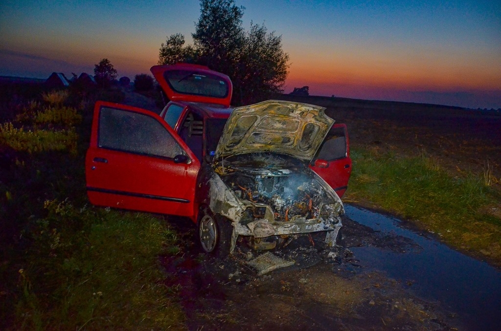 Jarocin. Ciągnik rolniczy i samochód stanęły w ogniu - Zdjęcie główne