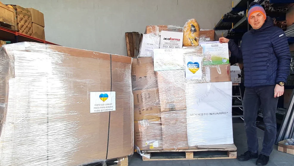 Jarocin Pomaga Ukrainie. PCK pozyskało w Hiszpanii pomoc  dla uchodźców  - Zdjęcie główne