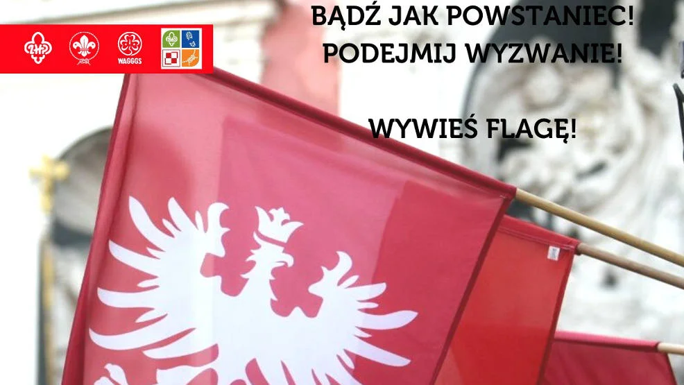 Harcerze zapraszają do udziału w wyzwaniu. Zachęcają w Jarocinie do wywieszenia flag - Zdjęcie główne