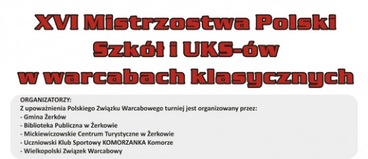 Zagraj w warcaby w Żerkowie - Zdjęcie główne