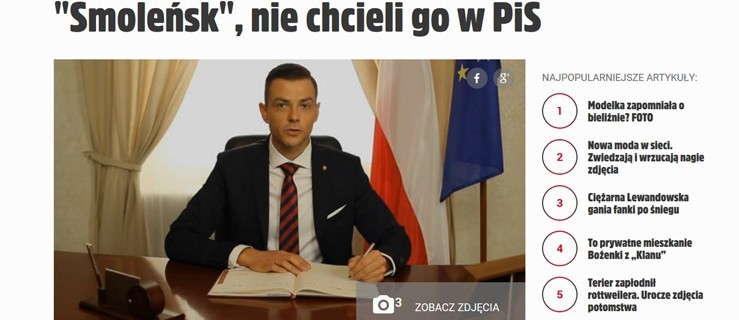 Tabloid o byłym staroście: Wydał tysiące na Smoleńsk, nie chcieli go w PiS - Zdjęcie główne