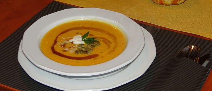 Zupa dyniowa z imbirem i pomarańczą - Zdjęcie główne