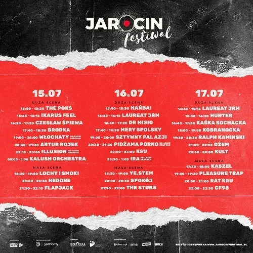 Line-up Jarocin Festiwal 2022
