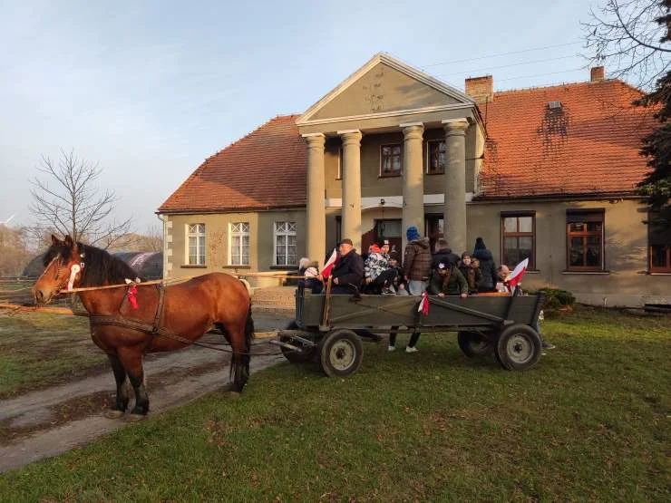 Jechali wozem z koniem przez wieś i liczyli flagi  w Miniszewie  - Zdjęcie główne