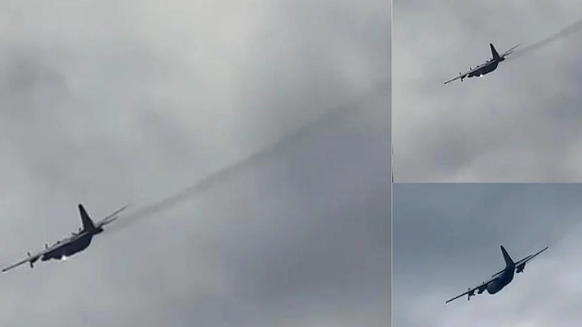 Wojskowe samoloty przeleciały nisko. “Jakby coś rozpylały”