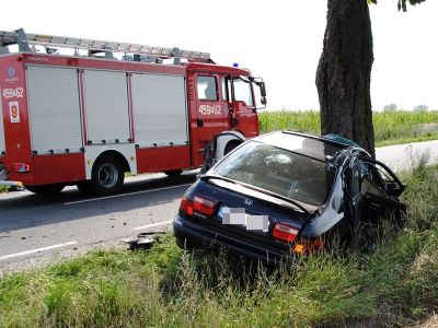 Wypadek na drodze Chrzan - Żerków - Zdjęcie główne