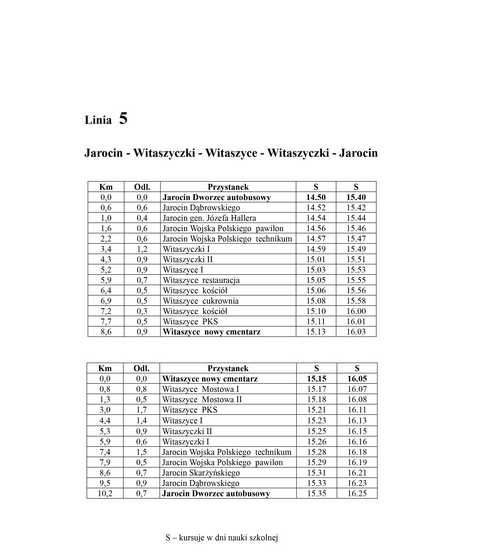 Zmiana rozkładu jazdy Jarocińskich Linii Autobusowych. Wraca szkolny rozkład jazdy autobusów