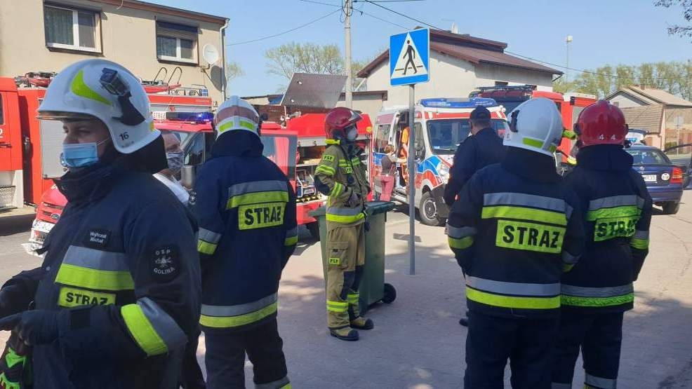 Zderzenie dwóch pojazdów w Golinie